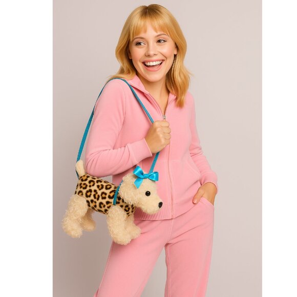 Vintage Y2K Poochie & Co Leopard Dog Purse